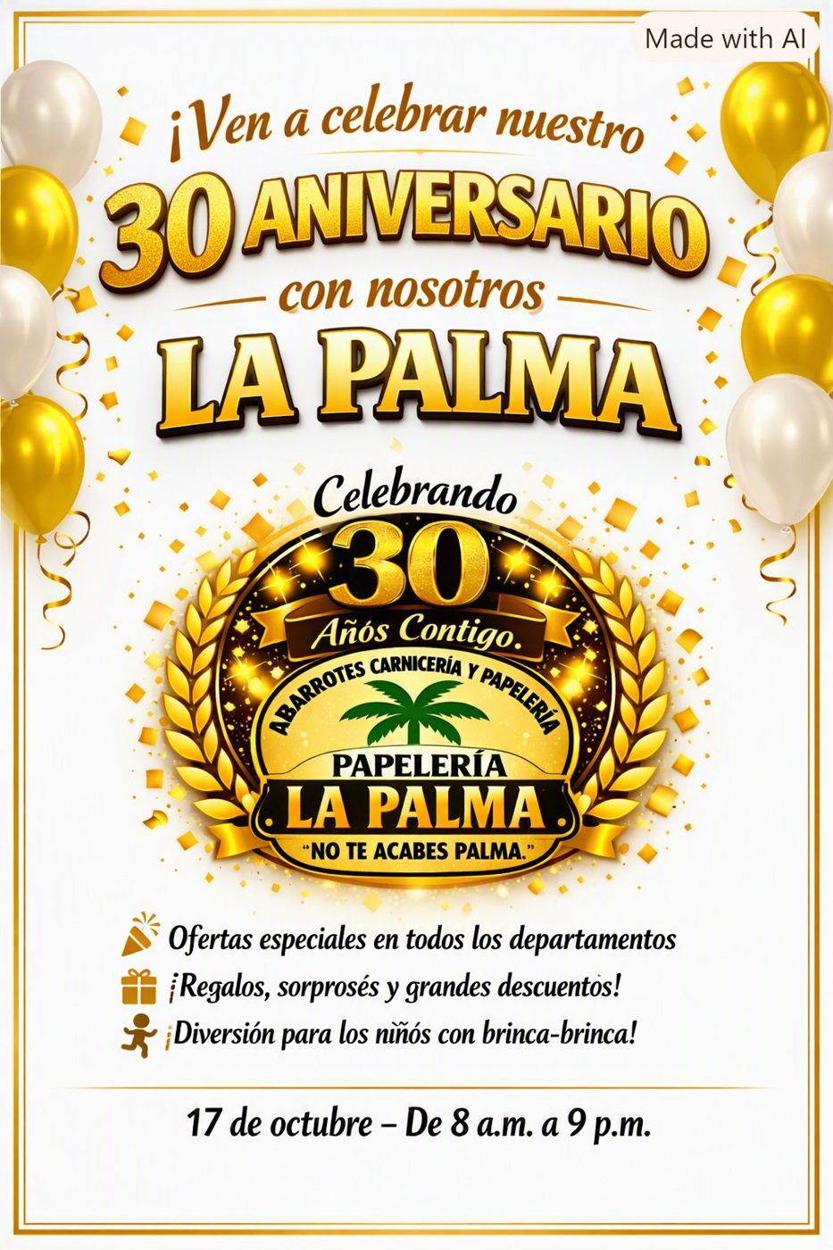 Cartel del 30 aniversario